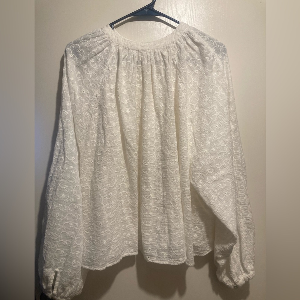 Free People white button down blouse - Picture 2 of 10